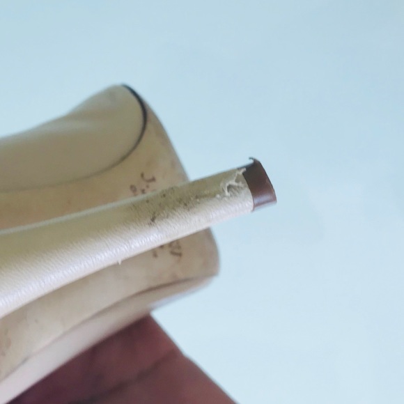 J.crew Tan & Gold Pumps Size 8.5 - Picture 8 of 8